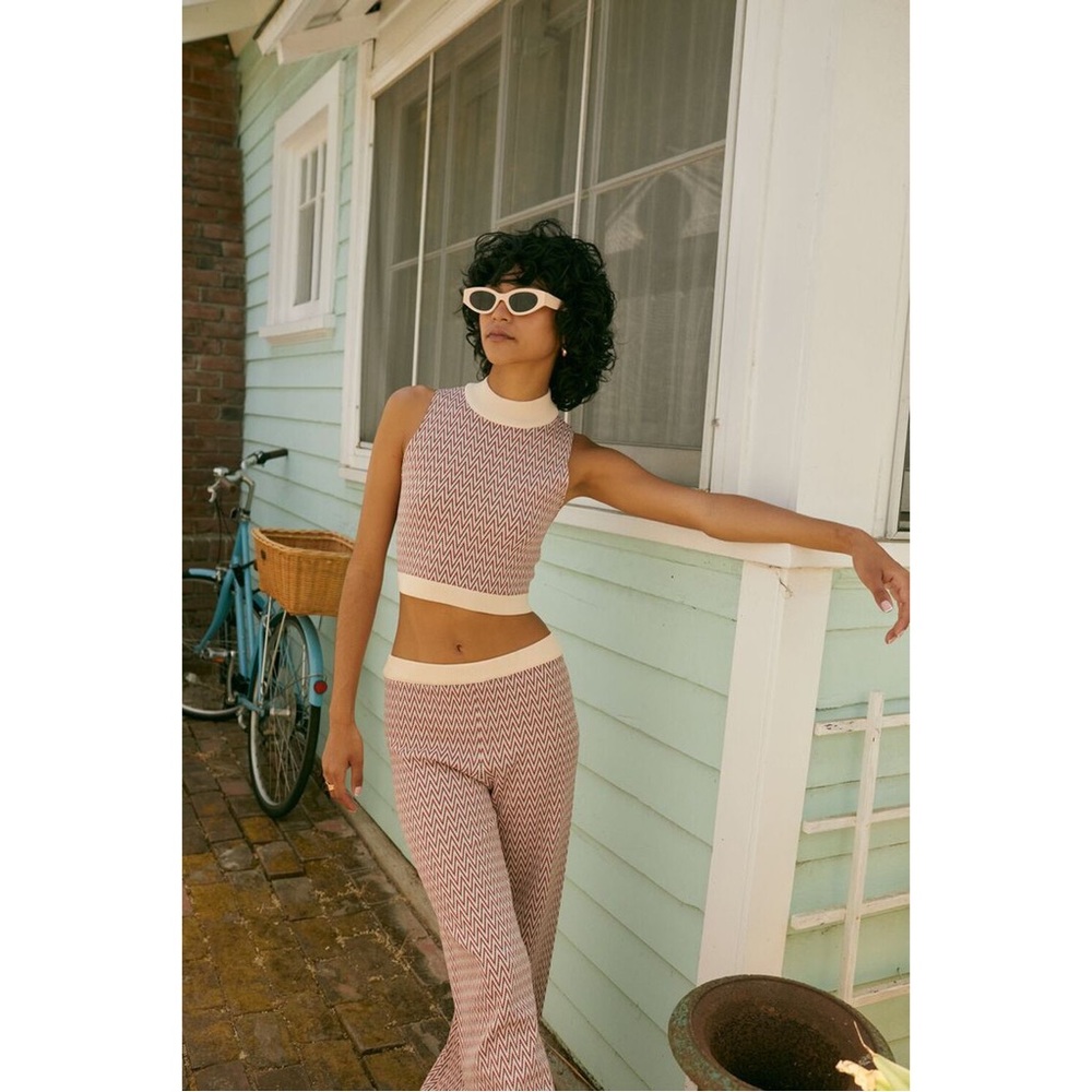 SOLD - Chevron Crop & Pants set